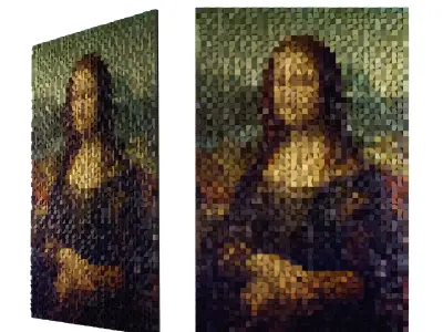 Mona Lisa Wall Decor 3D model