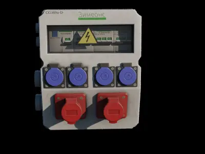 Switch Cabinet game ready  Low-poly 3D model