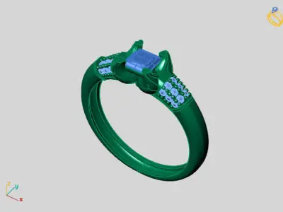 Women Ring 3DM Womens Ring 3d models 3D print model 3D print model 65