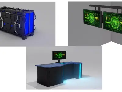 Sci Fi Assets Collections 3D model