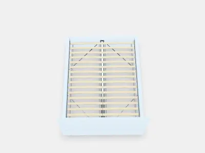 MALM Bed frame high 92 Low-poly 3D model