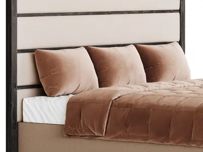 Casa Padrino luxury double bed frame 3D model