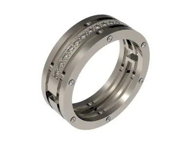 Wedding ring N - 008 3D print model
