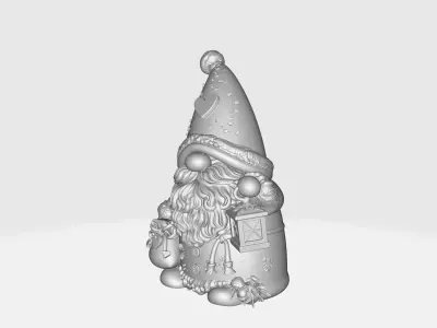 Valentine Gnome Decor Love Heart Santa Gnome  3D print model