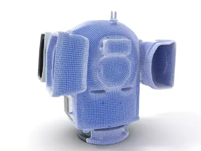 Advanced Optical Device Model Pack with Rotating Lenses Low-poly 3D model