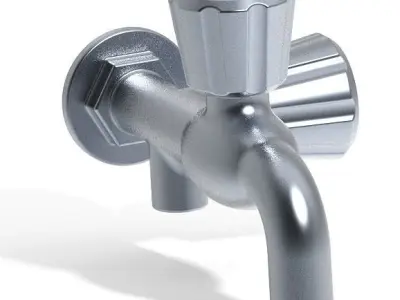Stylish Two Way Tap 3D print model