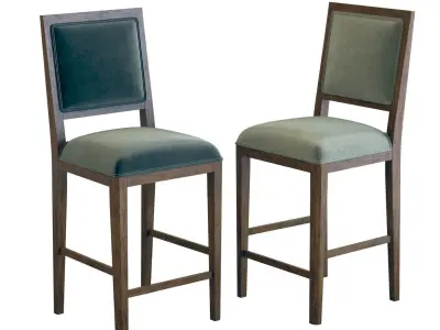 Crate and Barrel Sonata Counter Stool 3D model