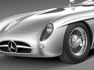 Mercedes-Benz 300 SLR 1955 spider 3D model