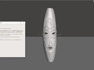African Mask 06  3D print model