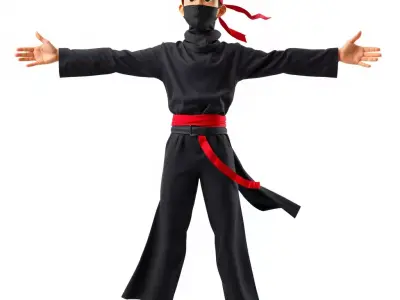 Dynamic Ninja model pack Low-poly 3D model