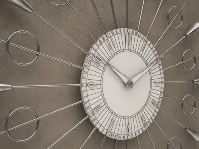Arrow Style Wall Clock 15 3D model