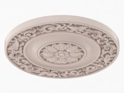 Classic Ceiling Medallion 52 3D model