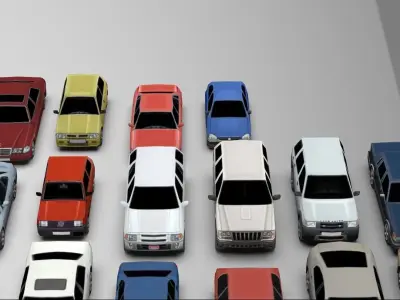 Low-Poly cars Low-poly 3D model