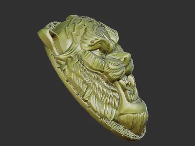 tiger head 3D print model