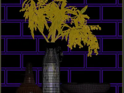 Decorative set 41 3D model shop