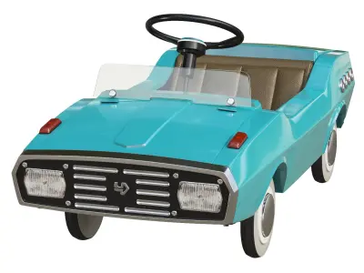 Pedal car Raduga M-2 or Rainbow M-2 3D model