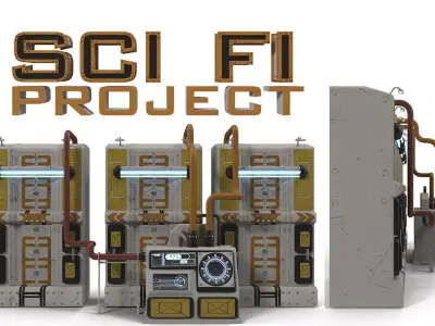 Control cabinet 3D model