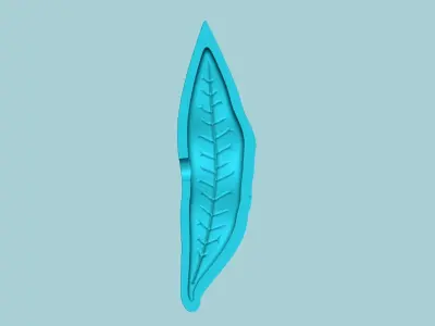 Willow Oak Tree Leaf - Molding Artificial EVA Craft 3D print model