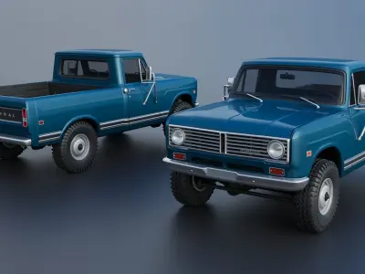 International Pickup 1972 3D print model