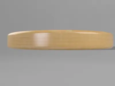 Chinese Style Wood Breakfast Plate STL OBJ FBX File CNC Free 3D print model