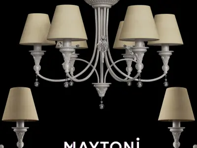 Chandelier Torino ARM139-06-W Maytoni Classic Free 3D model