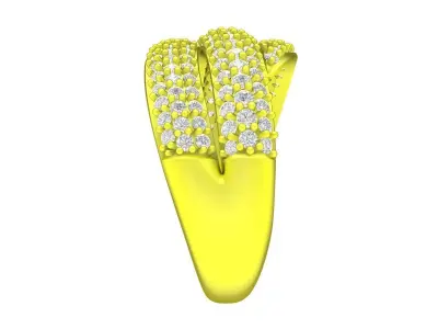 5731 luxury diamond women ring hongkong diamond ring  3D print model