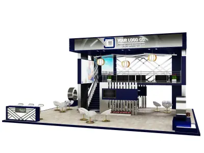  Booth Exhibition Stand a601 3D model