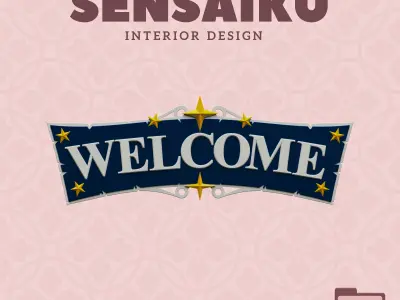 Pirate Marine Welcome Door Sign 3D Print File for DIY Home Decor 3D print model