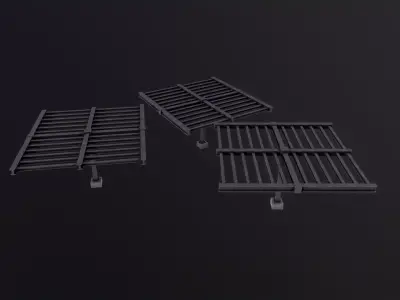 Construction steel beam 3D Model Low-poly 3D model