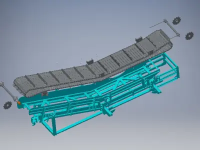 Chain conveyor 3d model 3D model