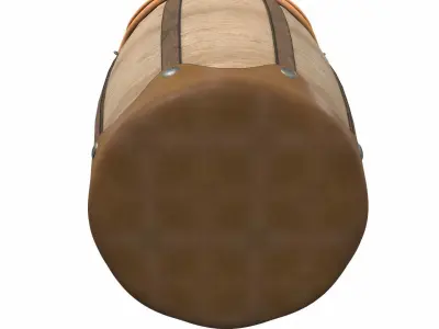 Decorated drum 3D model