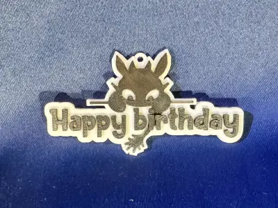 Toothless Happy birthday My Friend Free 3D print model