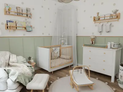 Baby Room 4 Blender Scene 3D model