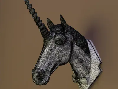Unicorn head 3D model