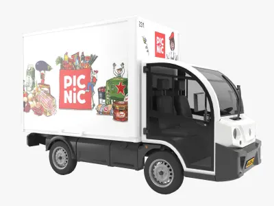 Picnic delivery car 3D model