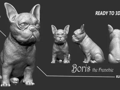Frenchie Bulldog 3D print model