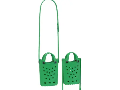 Balenciaga X Crocs Crossbody Phone Holder bag Low-poly 3D model