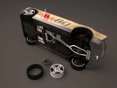 Nissan IDx Freeflow and IDx NISMO Low-poly 3D model