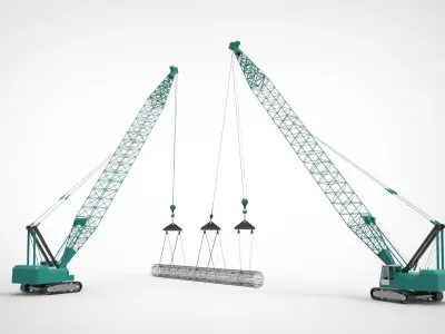 Crane Caisson 3D model