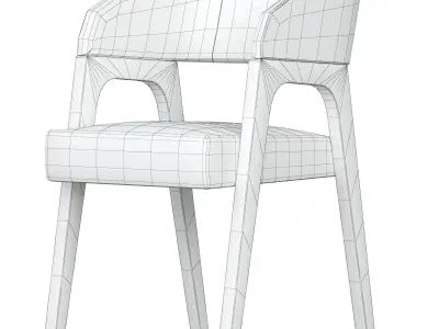 Stul Bern deep House premium 3d model Low-poly 3D model