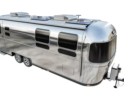 Travel Trailer Low-poly 3D model