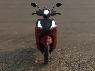 Ruined Scooter 3D model