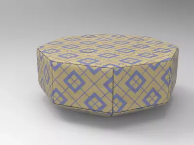 Eig Pouf Low-poly 3D model