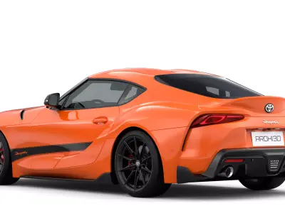 Toyota Supra 2025 Low-poly 3D model