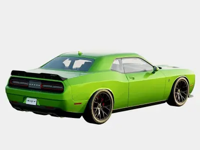 Dodge Challenger SRT 392 2017 Low-poly 3D model