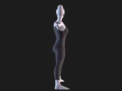 Warrior II - Yoga Essence 3D print model