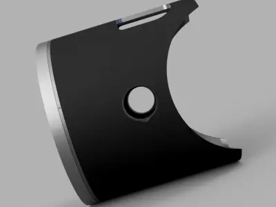 Piston front of camera Low-poly 3D model
