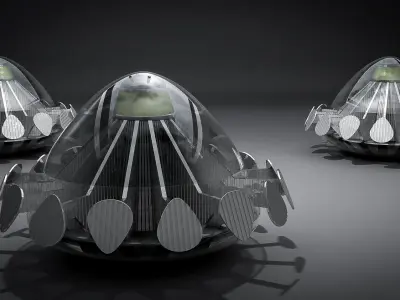 UFO space craft Free 3D model