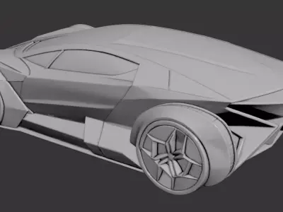 AI-Generated Concept Car - model 7 3D model