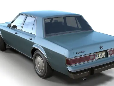 Dodge Diplomat 1980 Low-poly 3D model